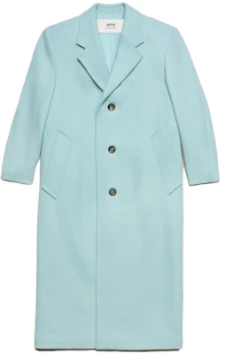 (W) Ami Paris AMIPARIS Kot Panjang Warna Solid Single-Breasted FCO307WV0016-468 Buy (W) Ami Paris AMIPARIS Kot Panjang Warna Solid Single-Breasted FCO307WV0016-468