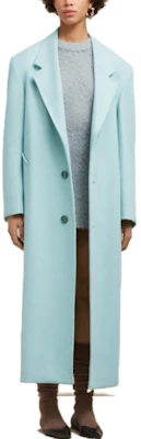 (W) Ami Paris AMIPARIS Kot Panjang Warna Solid Single-Breasted FCO307WV0016-468 Lookbook (W) Ami Paris AMIPARIS Kot Panjang Warna Solid Single-Breasted FCO307WV0016-468