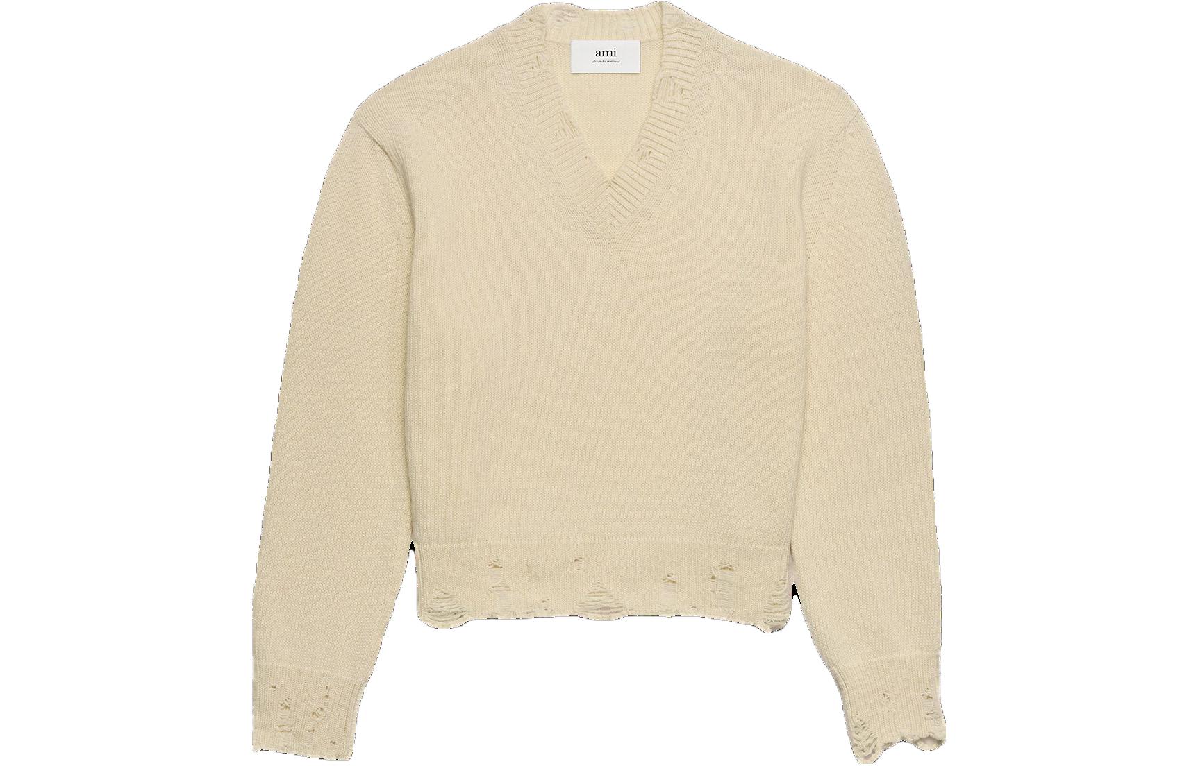 (Women) Ami Paris AMIPARIS  Solid Color Oversized Sweater UKS227KN0016185 圖 2