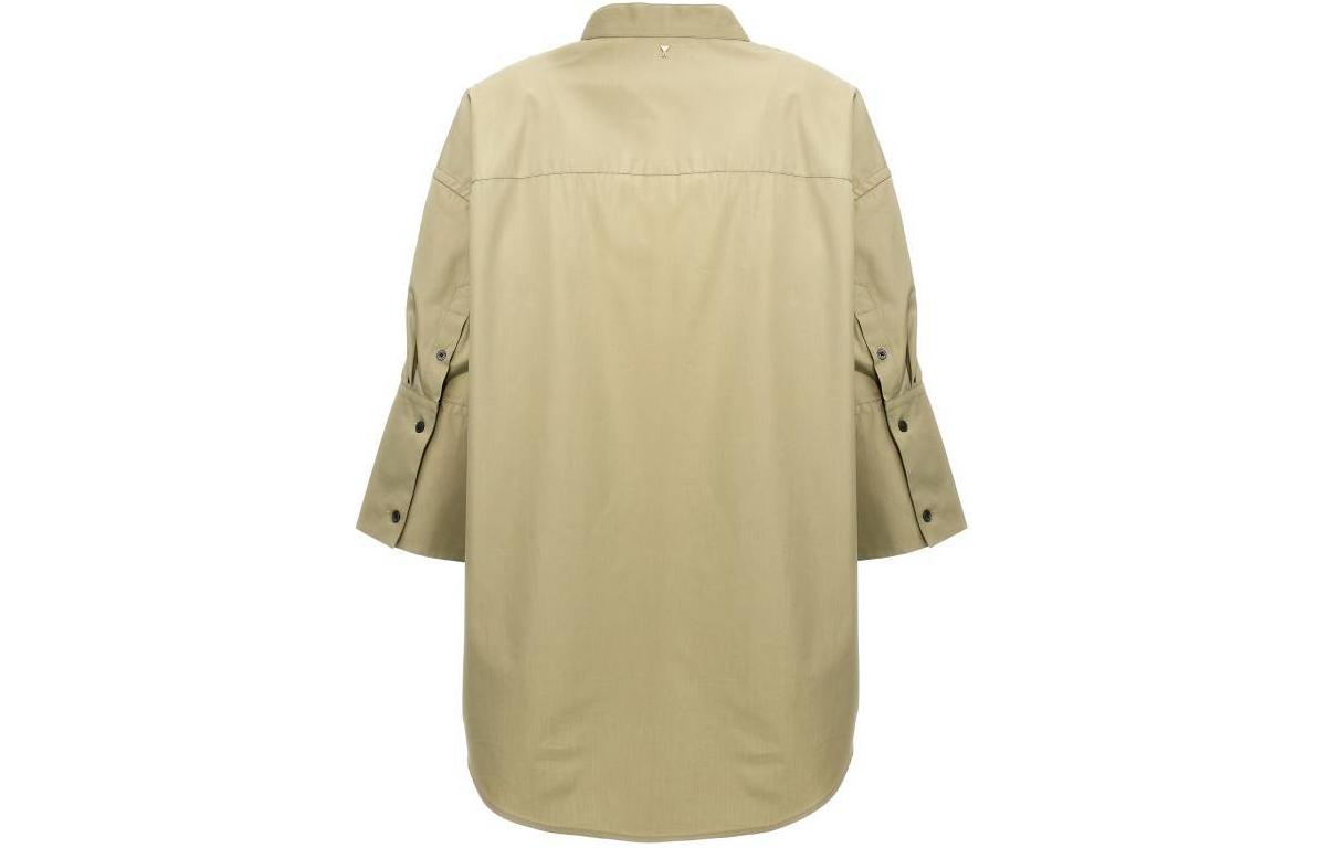 Lookbook (W) Ami Paris 綠色修身版長袖襯衫 USH218CO0063-317