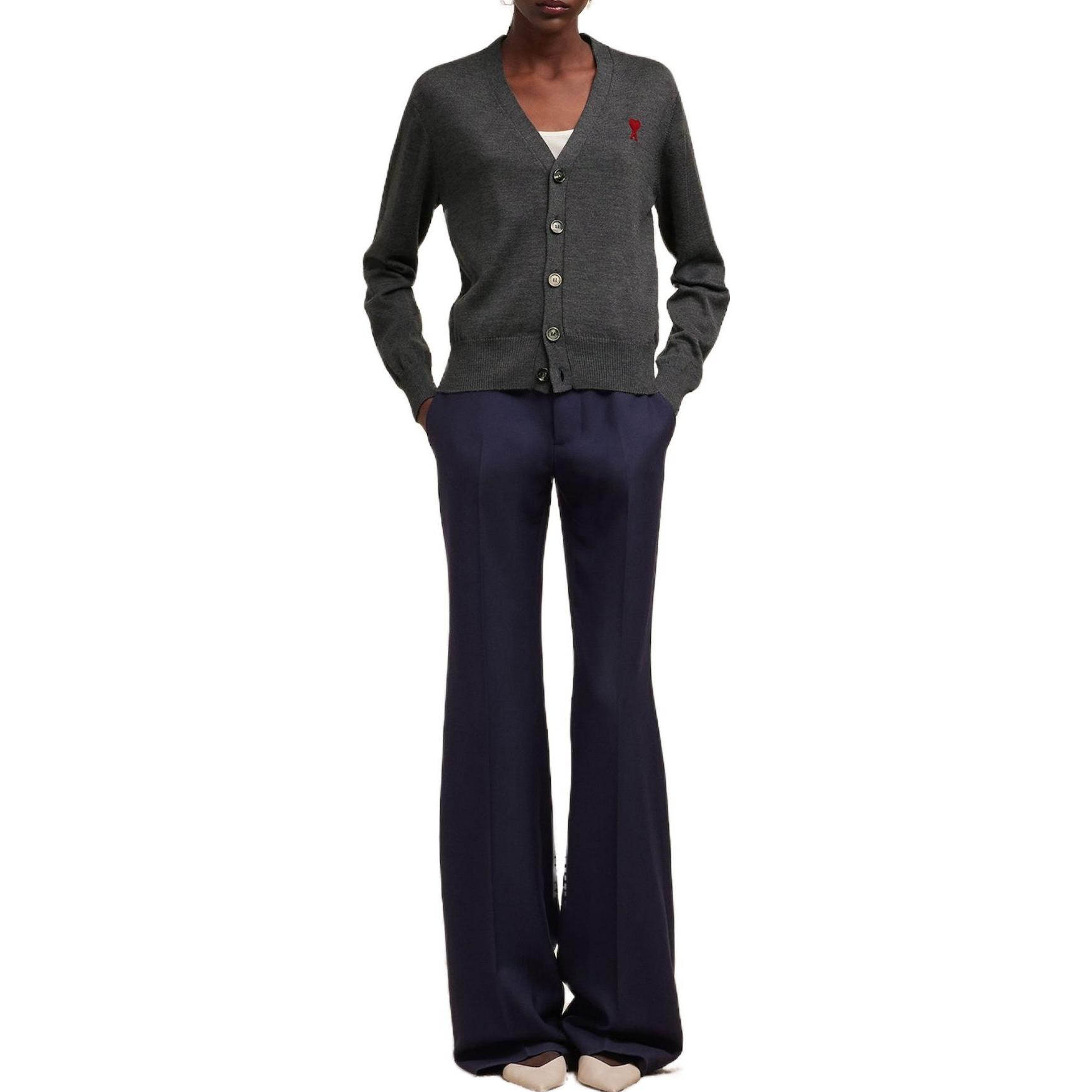 (Women) Ami Paris AMIPARIS FW23  Grey Oversized Knit Sweater. FKC111KN0025055 圖 3