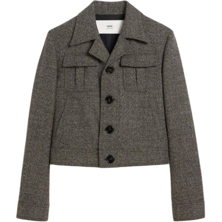 Order (W) Chaqueta Casual de Manga Larga con Botones Ami Paris FW24 - Gris FJK267WV0056-2004