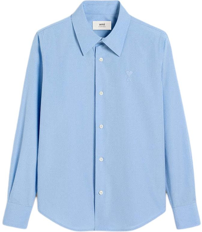 women-ami-paris-amiparis-fw-24-classic-blue-long-sleeve-shirt-with-button-down-collar-fsh-061-co-0063-484