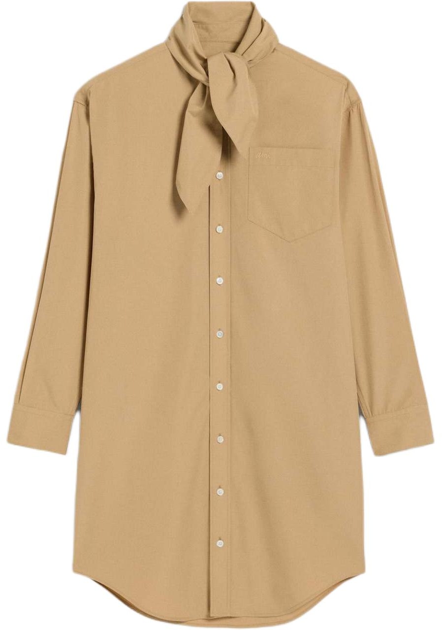 women-ami-paris-amiparis-fw-24-loose-fit-scarf-collar-shirt-dress-beige-fdr-104-co-0063-255