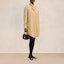 Purchase (W) Ami Paris AMIPARIS FW24 Gaun Baju Kolar Selendang Longgar Beige. FDR104CO0063-255