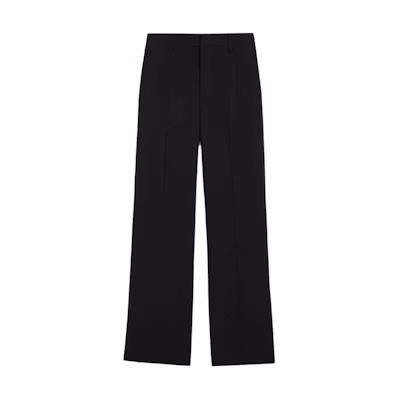 (Women) Ami Paris AMIPARIS SS24 Black Loose Fit Casual Straight Pants AFTR415VI0007-001
