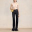 Lookbook (W) Ami Paris AMIPARIS SS24 Vaqueros Indigo Flare de Tiro Alto FTR420-DE0011402