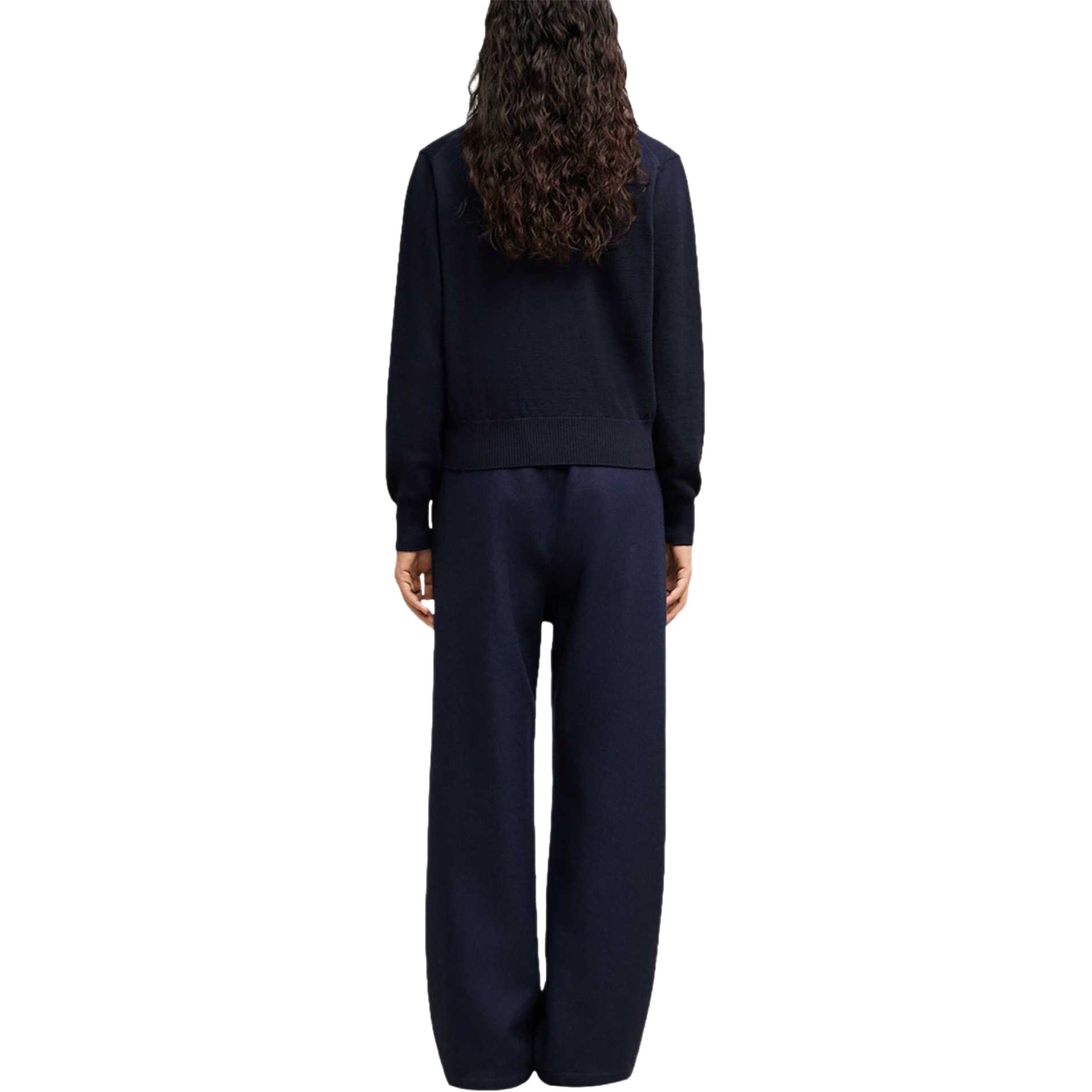 (Women) Ami Paris AMIPARIS SS24  Navy Blue Heart Pattern Knit Pullover Sweater. BFFKS111KN0025-NAVY 圖 4