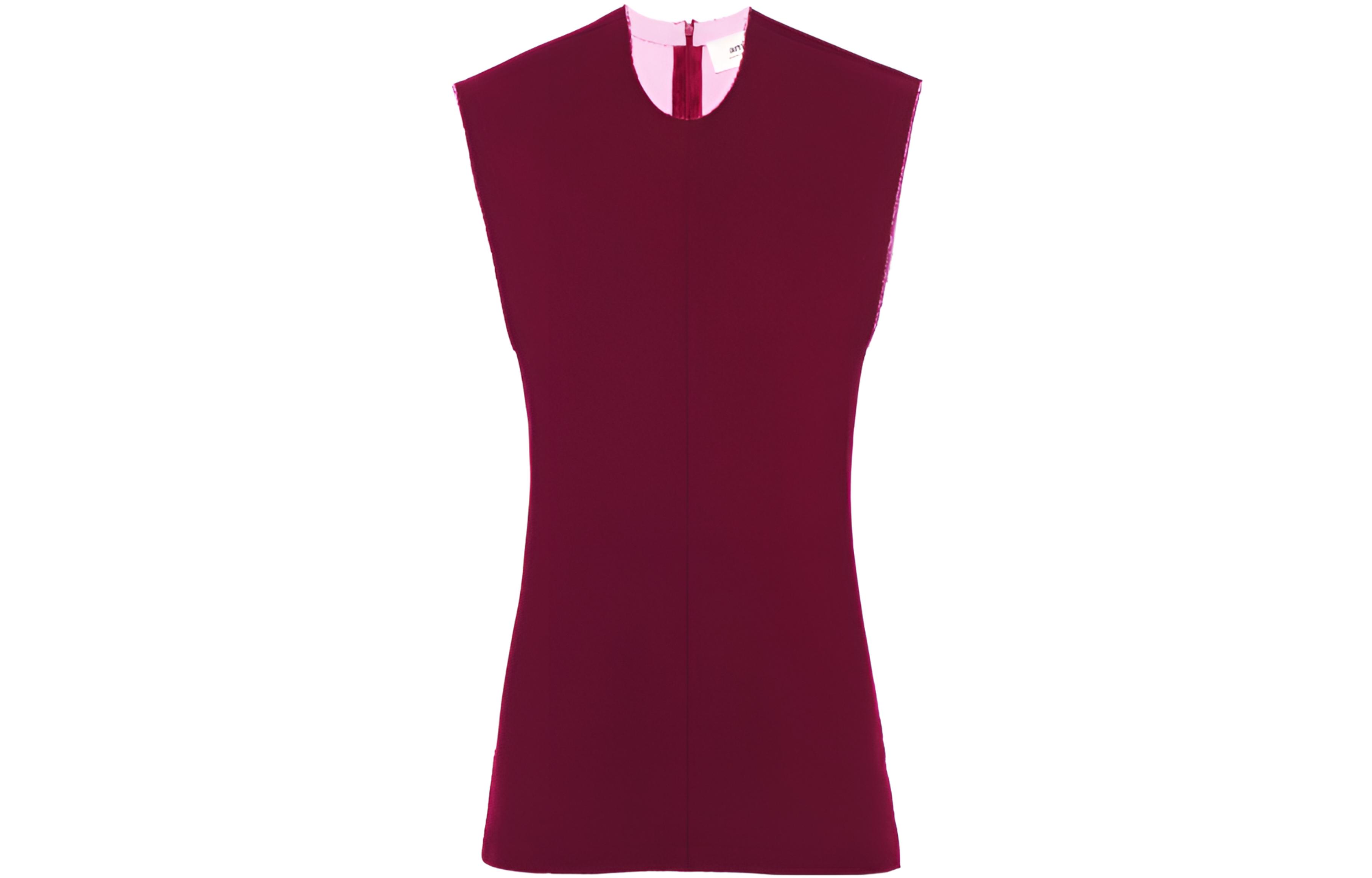 (Women) Ami Paris AMIPARIS Two-Tone Sleeveless Mini Dress  Red FDR003253-616