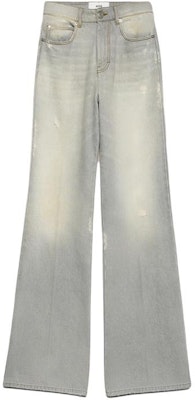 (W) Ami Paris AMIPARIS 女士灰色低腰宽松喇叭牛仔裤 水洗款 FTR420DE00190-554 Order (W) Ami Paris AMIPARIS 女士灰色低腰宽松喇叭牛仔裤 水洗款 FTR420DE00190-554