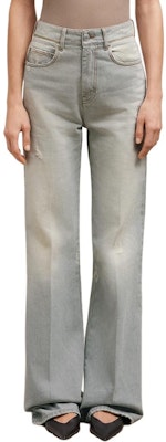 (W) Ami Paris AMIPARIS 女士灰色低腰宽松喇叭牛仔裤 水洗款 FTR420DE00190-554 Lookbook (W) Ami Paris AMIPARIS 女士灰色低腰宽松喇叭牛仔裤 水洗款 FTR420DE00190-554