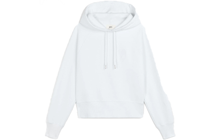 (Women) AMI PARIS De Coeur FW21  Heart Logo Sweatshirt - White A21FJ058-747100 圖 2