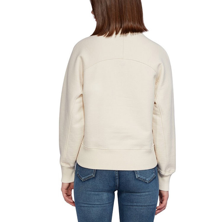 (Women) AMI Paris Heart Logo Sweatshirt  Off-White E21FJ028747-150 圖 4