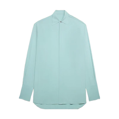 (Women) AMI Paris Solid Color Loose Fit Long Sleeve Dress FDR401AC0004468