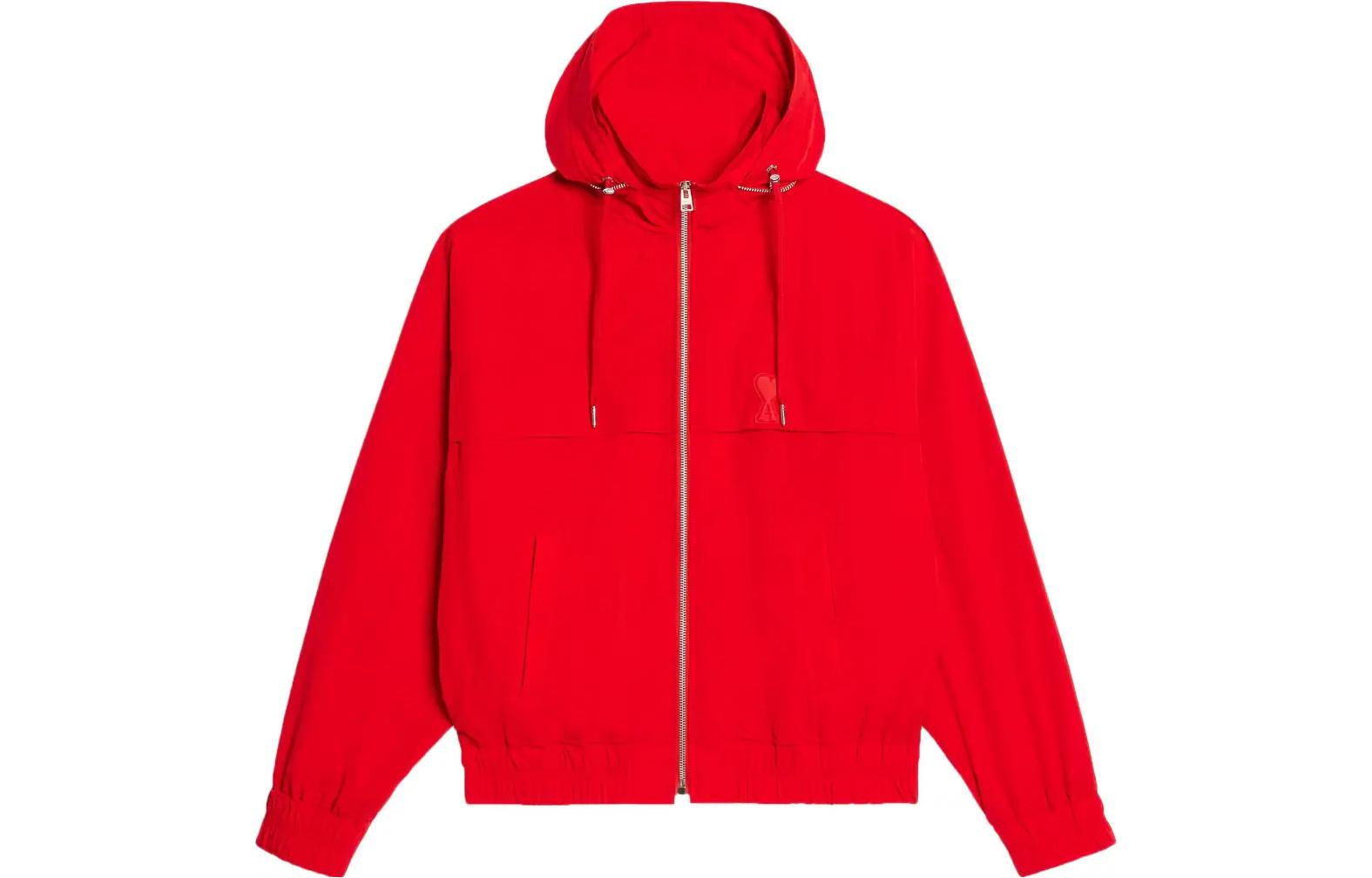 (Women) AMI Paris SS23 Solid Zip Hoodie Jacket Women’s Bright Red. UJK048276-681 圖 2