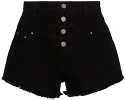 (Women) AMIRI High-Waist Denim Shorts Black Y0W1147-3DE (Women) AMIRI High-Waist Denim Shorts Black Y0W1147-3DE