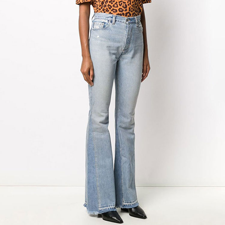 Lookbook (W) AMIRI FW21 淺藍色高腰喇叭牛仔褲 Y0W0149-9RD