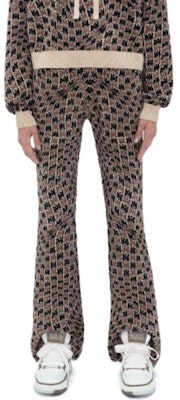 (W) AMIRI 2023秋冬 棕色漩涡格纹喇叭休闲裤。 AW23WKP008-964 Lookbook (W) AMIRI 2023秋冬 棕色漩涡格纹喇叭休闲裤。 AW23WKP008-964