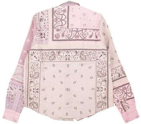 (W) AMIRI SS23 粉色圖案印花襯衫扣上衣. Y0W06472PD-LAVE Lookbook (W) AMIRI SS23 粉色圖案印花襯衫扣上衣. Y0W06472PD-LAVE