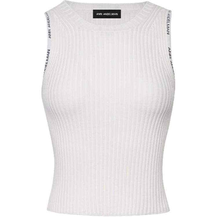(Women) Ann Andelman Slim Knit Solid Color Spring Vest Top CC5724BX0350
