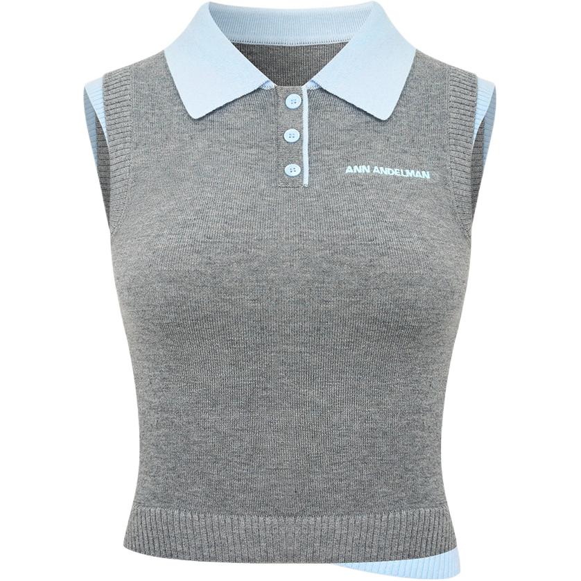 (Women) Ann Andelman SS26 Fashionable Casual Cropped Tank Top for Women AA26BX2624