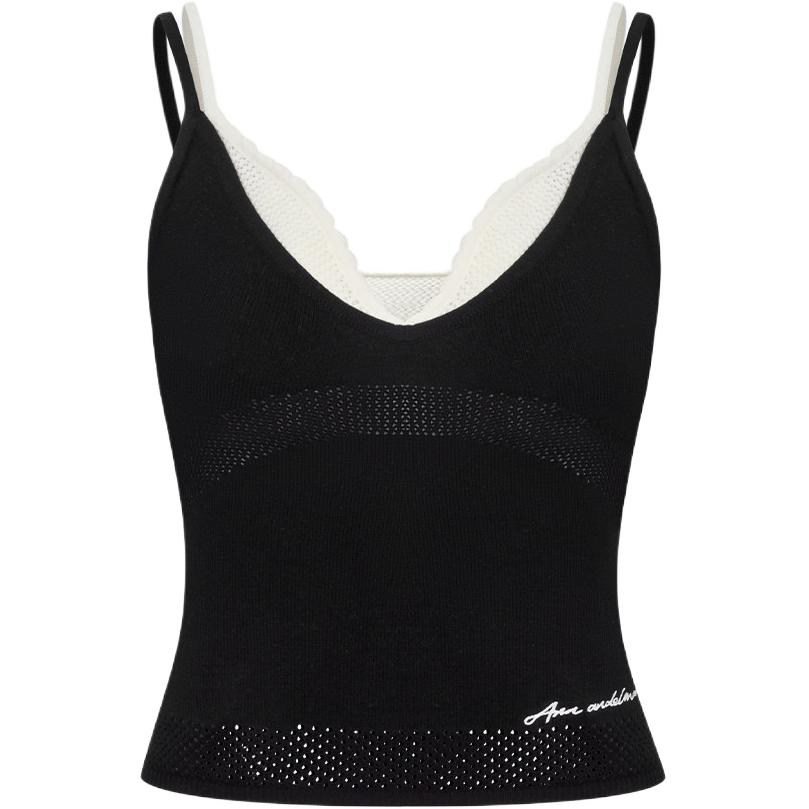 (Women) Ann Andelman SS26 Women’s Dual-Layer Knit Tank Top AA26BX3059