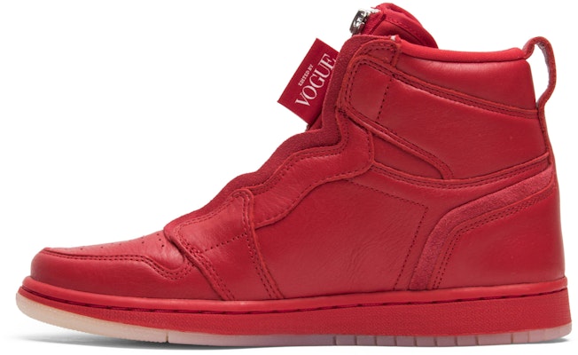 (Women) Anna Wintour x Air Jordan 1 Retro High Zip 'Merah Universiti' BQ0864-601 Lookbook (Women) Anna Wintour x Air Jordan 1 Retro High Zip 'Merah Universiti' BQ0864-601