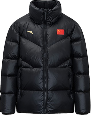 (Women) Anta Black Solid Color Stand Collar Sports Down Jacket - Casual & Warm 462240106-1 Order (Women) Anta Black Solid Color Stand Collar Sports Down Jacket - Casual & Warm 462240106-1