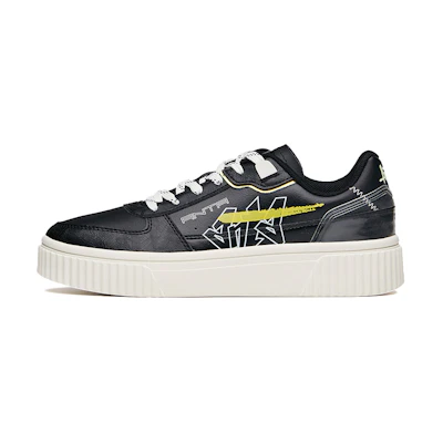 (W) Anta Life Series Sneakers 'Graffiti Black Yellow'
