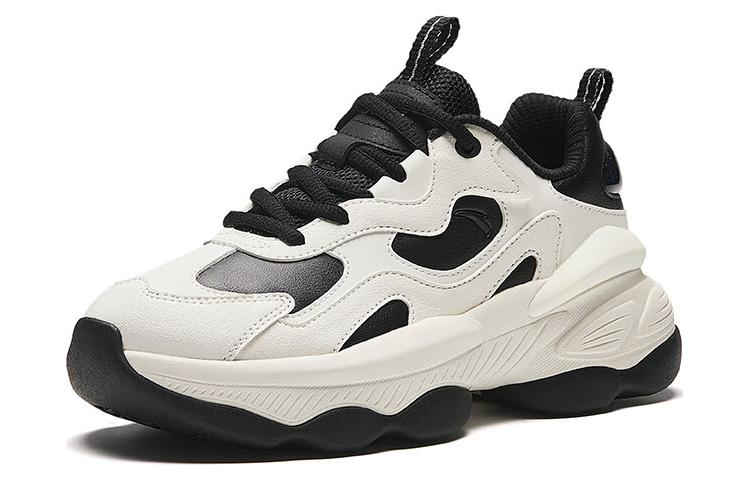 Order (W) Anta Sepatu Sporty Low-Top Hitam Putih Shock-Absorbent untuk Pria 122418885-8