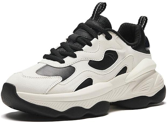 (W) Anta Sepatu Sporty Low-Top Hitam Putih Shock-Absorbent untuk Pria 122418885-8 Order (W) Anta Sepatu Sporty Low-Top Hitam Putih Shock-Absorbent untuk Pria 122418885-8