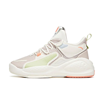 (W) Anta Life Series Sneakers Mid 'Oatmeal White'