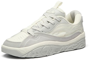 Anta安踏 烈火 厚底增高 防滑 低筒 帆布鞋 女款 白灰 Order Anta安踏 烈火 厚底增高 防滑 低筒 帆布鞋 女款 白灰