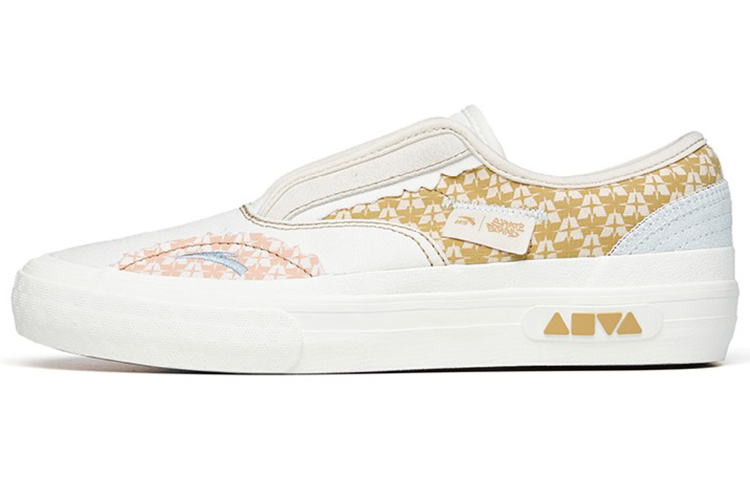 (Women) Anta A-Flashfoam Skateboard Low 'White Yellow Slip-On' 122228017-8