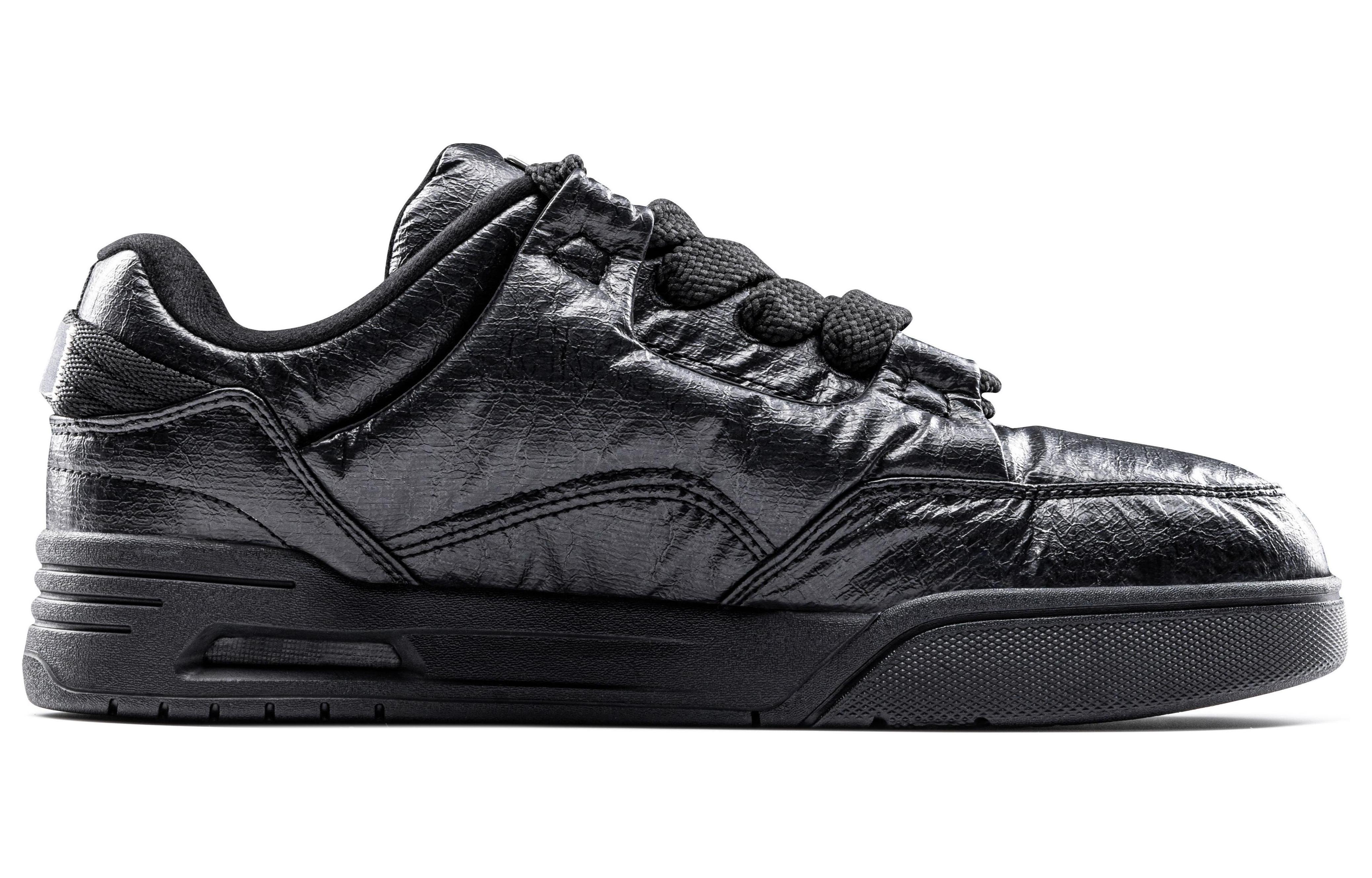 Order 安踏 骜杰 造紙術 百搭舒適 減震耐磨 低幫 板鞋 女款 黑色