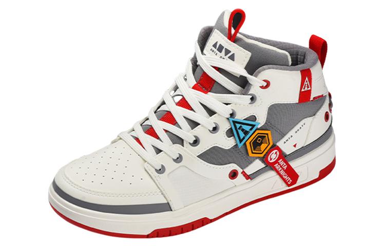 (Women) Anta Arknights x High-Top 'Shock Absorption Non-Slip Wear-Resistant White Red' 422320801-1