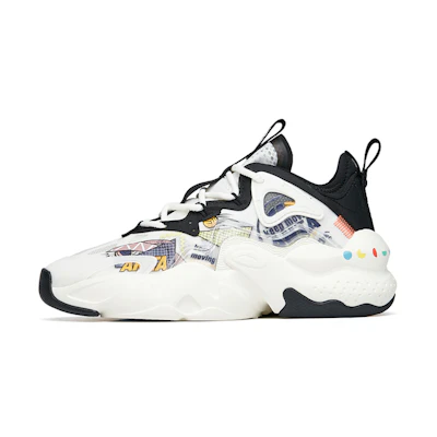 (W) Anta BaDao Low 'White Black Green'
