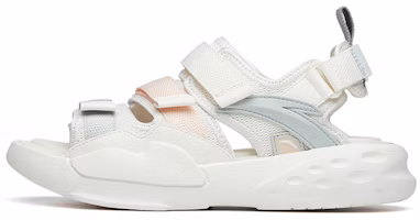 (Women) Anta Baoda 'White Brown Green Magic Tape Beach Sandal' 922226963-3 (Women) Anta Baoda 'White Brown Green Magic Tape Beach Sandal' 922226963-3