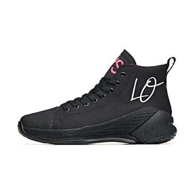 (W) Anta Basketball Series Sneakers Canvas 'Black Pink'