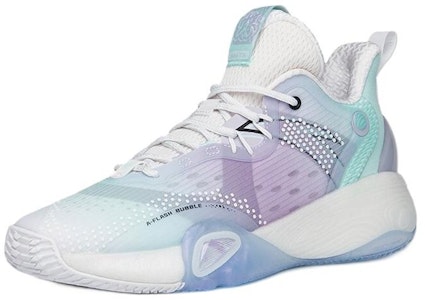 Anta安踏 泡泡彈 緩震耐磨實戰籃球鞋 女款 白紫綠 Lookbook Anta安踏 泡泡彈 緩震耐磨實戰籃球鞋 女款 白紫綠