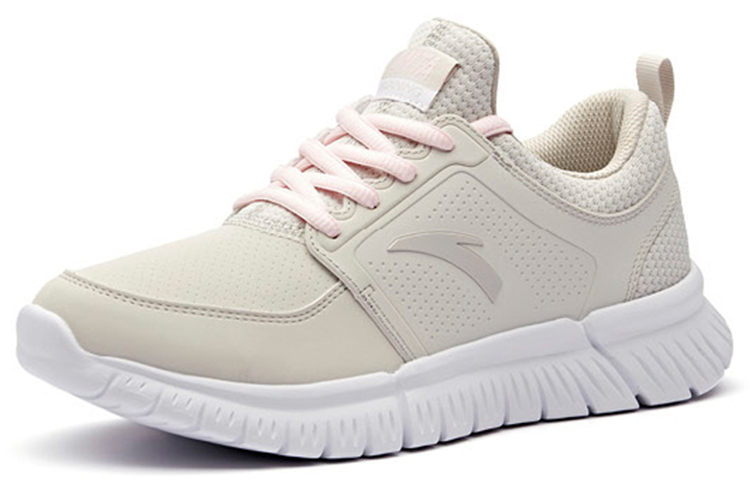 (W) Anta Casual Leather Running Shoe 'Grey Pink White' 圖 3