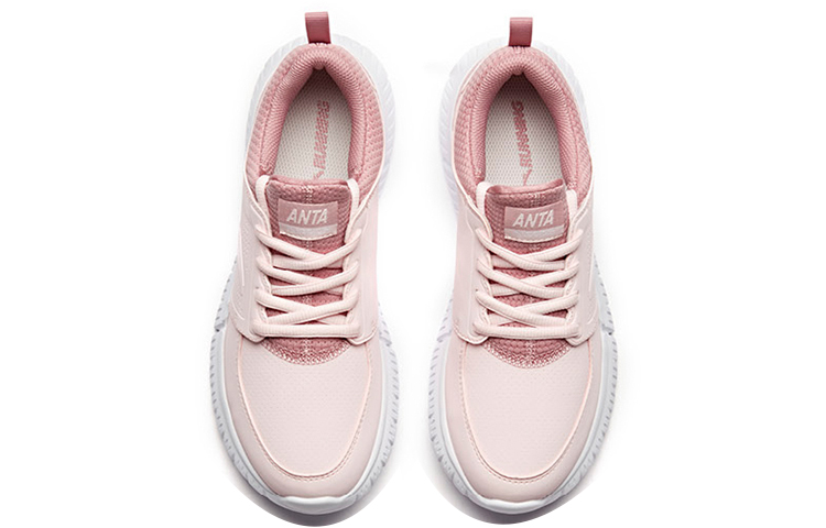(W) Anta Casual Leather Running Shoe 'Pink White' 圖 4