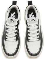 Anta安踏 潮流休閒 防滑耐磨 低筒 板鞋 女款 白黑 Lookbook Anta安踏 潮流休閒 防滑耐磨 低筒 板鞋 女款 白黑