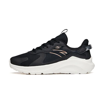 (W) Anta Casual Training 'Velcro Black and White'