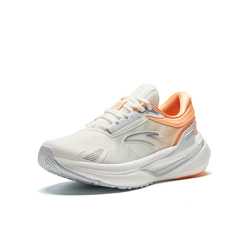 Order Anta安踏 CC 氮科技 專業緩震 透氣 低帮 跑步鞋 女款 白橙色