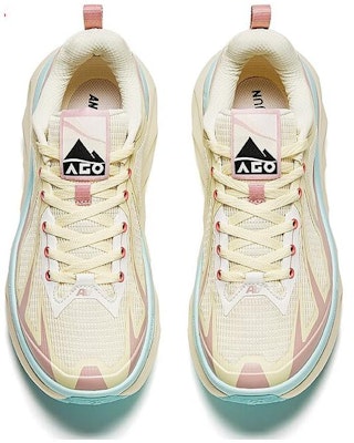 Anta安踏 冠軍系列 ago 運動 防水 低筒 跑步鞋 女款 白粉色 Lookbook Anta安踏 冠軍系列 ago 運動 防水 低筒 跑步鞋 女款 白粉色