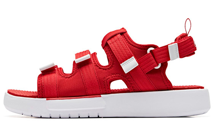 (Women) Anta Coca-Cola x Velcro Beach Open-Toe Flat Sandal 'Red White' 92926971-8