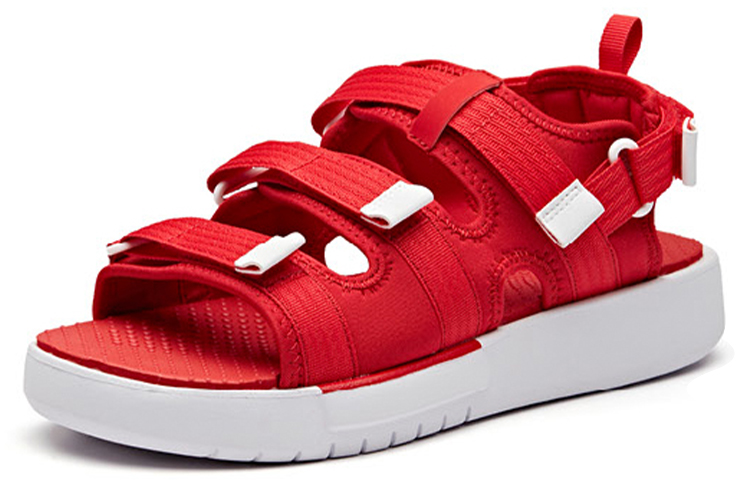 Lookbook (Women) Anta Coca-Cola x Velcro Beach Open-Toe Flat Sandal 'Red White' 92926971-8