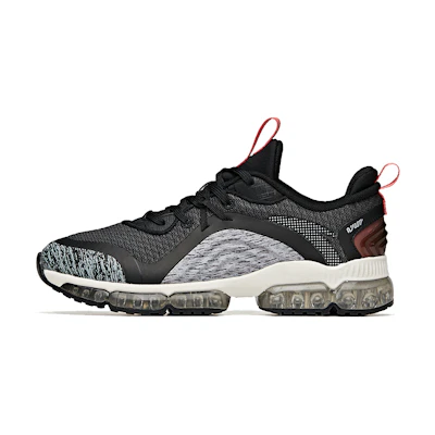 (W) Anta CMFT Air Cushion Low-Top Running 'Black Grey White'