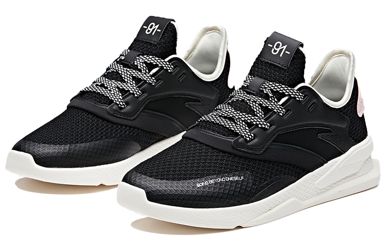 Order (W) Chaussures de Course Anta Comfort Basses ''Noir Rose Blanc'' 12928856-1